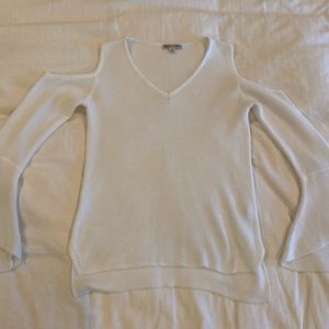 Cold shoulder sweater